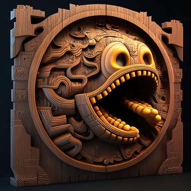 3D model Pac Man Mega Tunnel Battle game (STL)